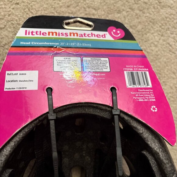 NEW with tags, Little MissMatched bike helmet for kids, ages 5+ - Picture 8 of 12